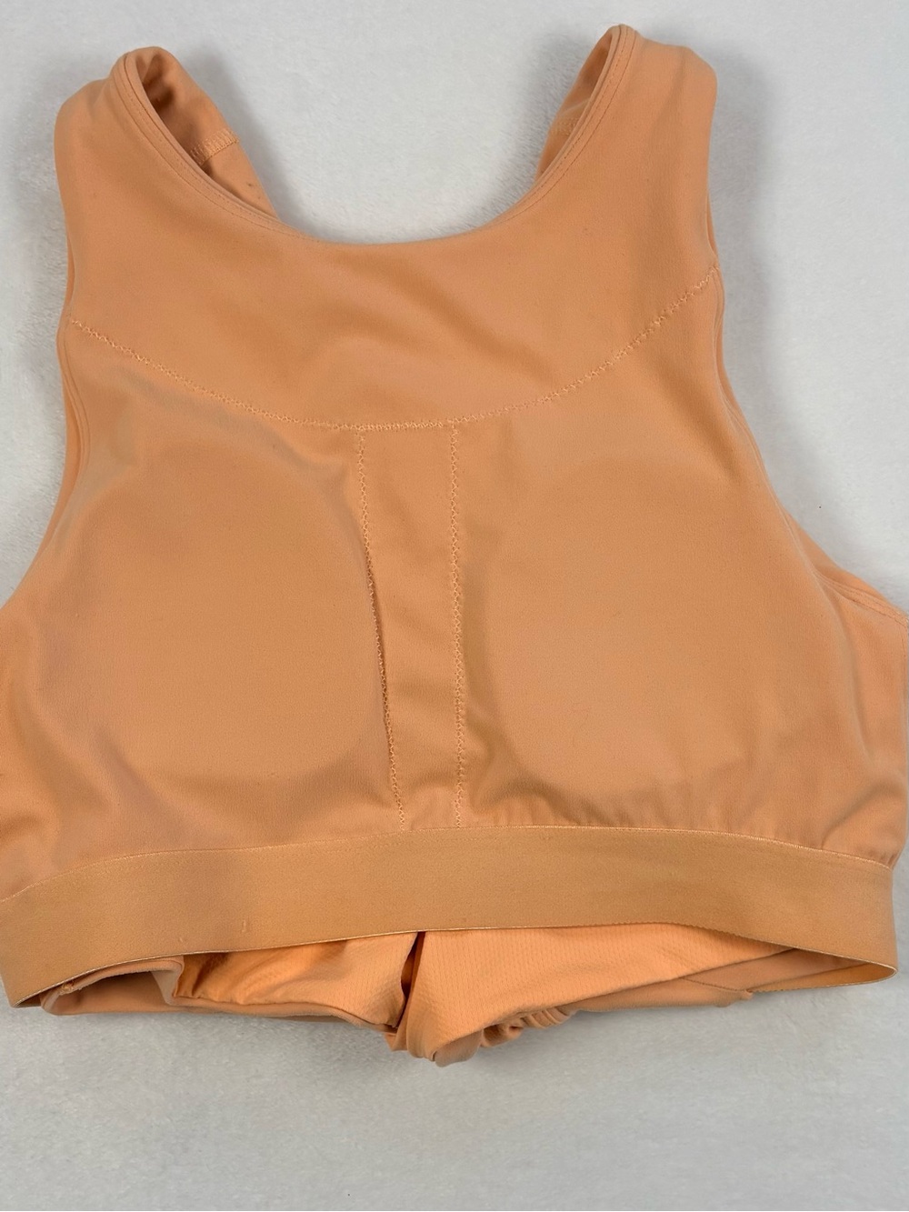 ATHLETA Conscious Crop Cutout Sports Bra Tank Top Peach Orange XS - Picture 6 of 8